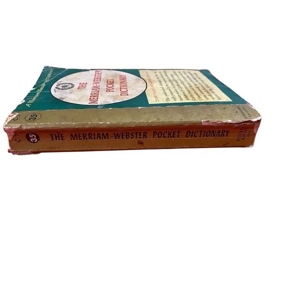 1958 The Mirriam Webster Pocket Dictionary English Language Paperback Book - Picture 6 of 13